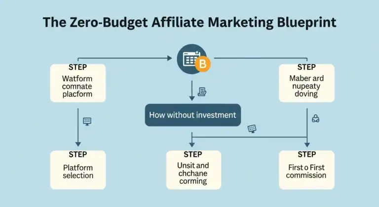 Zero-Budget Affiliate Marketing Blueprint: Steps to affiliate success.